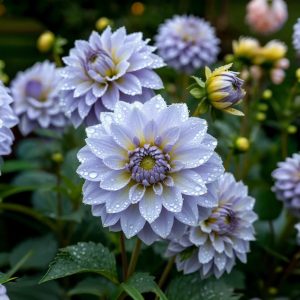 Георгин Акварель купить по цене от 680р. в интернет-магазине «Посадика» с доставкой почтой в в Пролетарске и по всей России – [изображение №1].